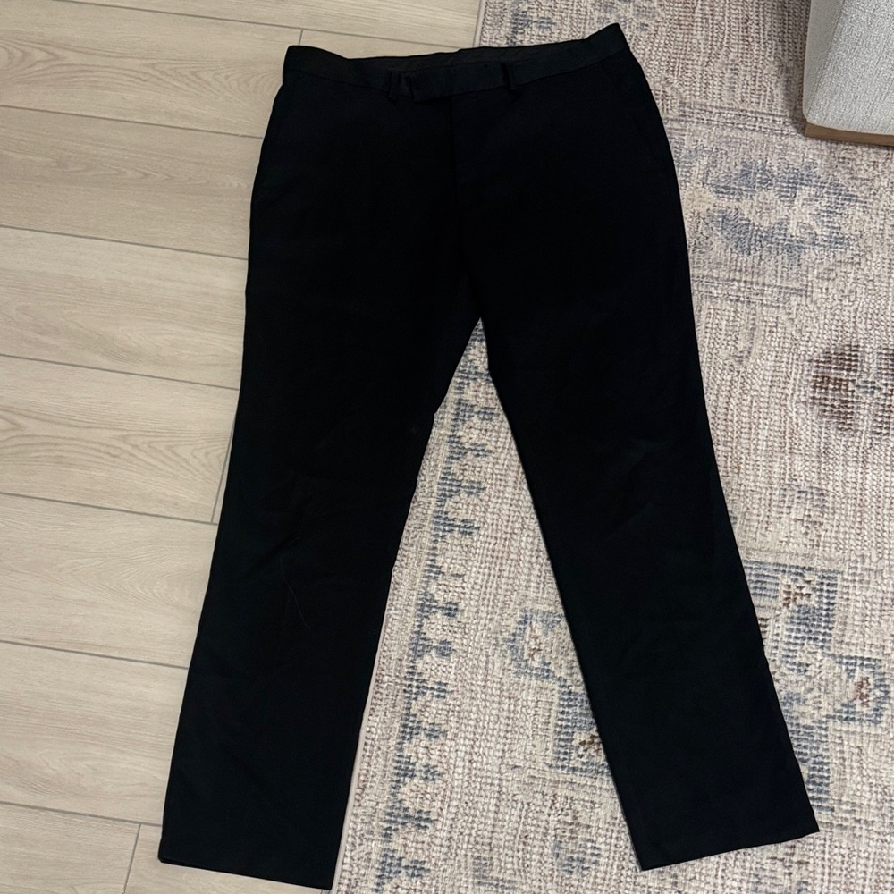 Reaction Kenneth Cole Men's Classic Black Dress Pants
